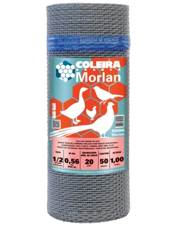 TELA VIVEIRO MORLAN 1/2\" F26 1,00X50M