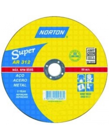 DISCO CORTE FERRO NORTON 7\\\" 2T AR302 (T)