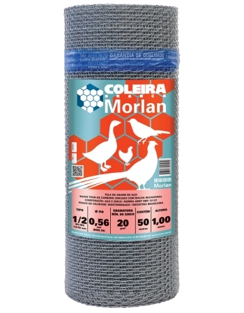 TELA VIVEIRO MORLAN 1/2\" F24 1,00X50M