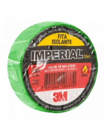 Fita Isolante 3M Imperial 18mmx10m Verde