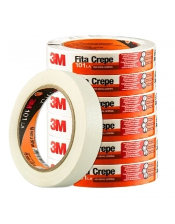 Fita Crepe 3M para Uso Geral 101LA 24mmX50mm