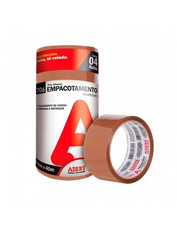 Fita para Empacotamento Adere Tapefix 710 45x40m Marrom