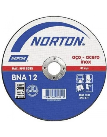 DISCO CORTE INOX NORTON 4.1/2X1,0 BNA12