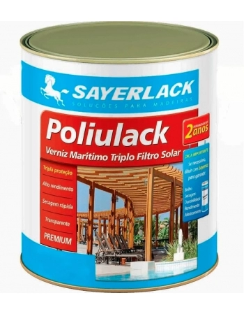 VERNIZ MARITIMO POLIULACK SAYER BRILH 900ML