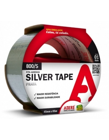 Fita Silver Tape Adere 45x05 Prata