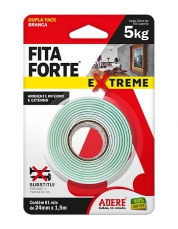 Fita Dupla Face Adere Extreme Fita Forte 24 x 1,5M