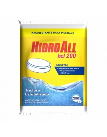 PASTILHA CLORO HCL200 200G HIDROALL (N)