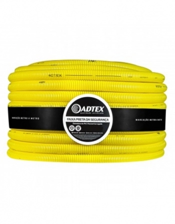 Eletroduto Corrugado Conduíte PVC ADTEX 25mm (3/4) 5m Amarelo