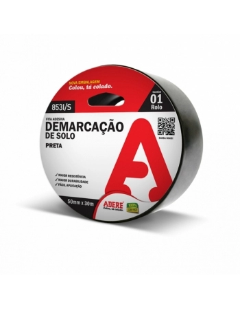 FITA DEMARCACAO SOLO ADERE 50X15 PTO (T)