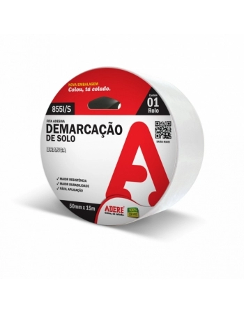 FITA DEMARCACAO SOLO ADERE 50X15 BCO (T)