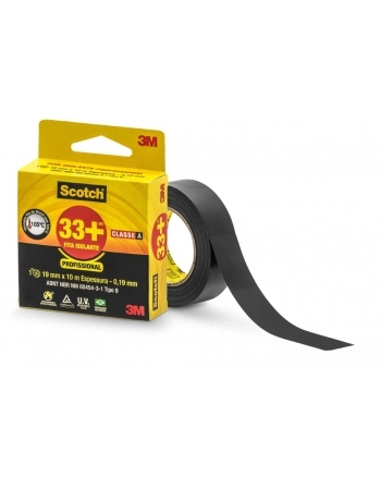 Fita Isolante 3M Scotch 33+ 19mmX10m Preta