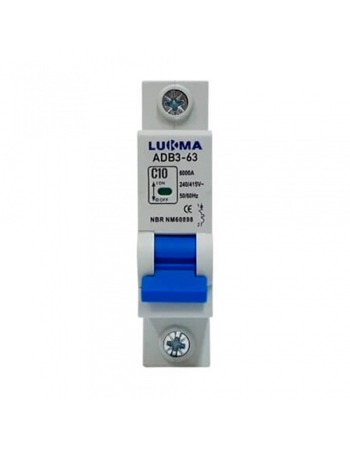 DISJUNTOR LUKMA (04) DIN UNIP 25A C REF 34005 (N)