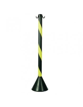 PEDESTAL PLASTCOR PVC 90CM AMARELO/PRETO (N)